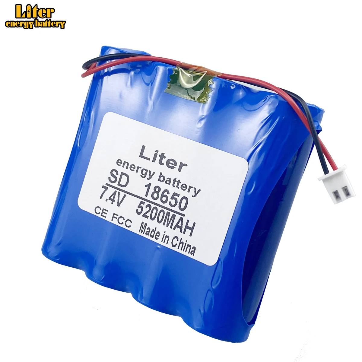 Akumulator litowy 7.4V 18650, 2S2P, 5,2ah, 6ah, 6,6ah, światło LED, głośnik Bluetooth, 8.4V, bateria awaryjna DIY, z PCB