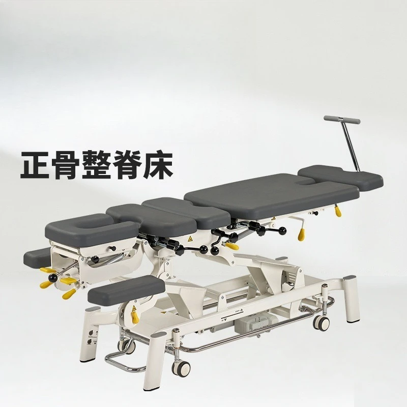 Electric lifting American spine bed, manual bed spinal stretching massage bed