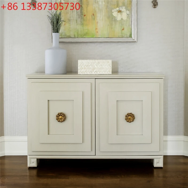 

Американский светлый роскошный шкаф для крыльца из цельного дерева, входной шкаф для прихожей, ультратонкий и простой