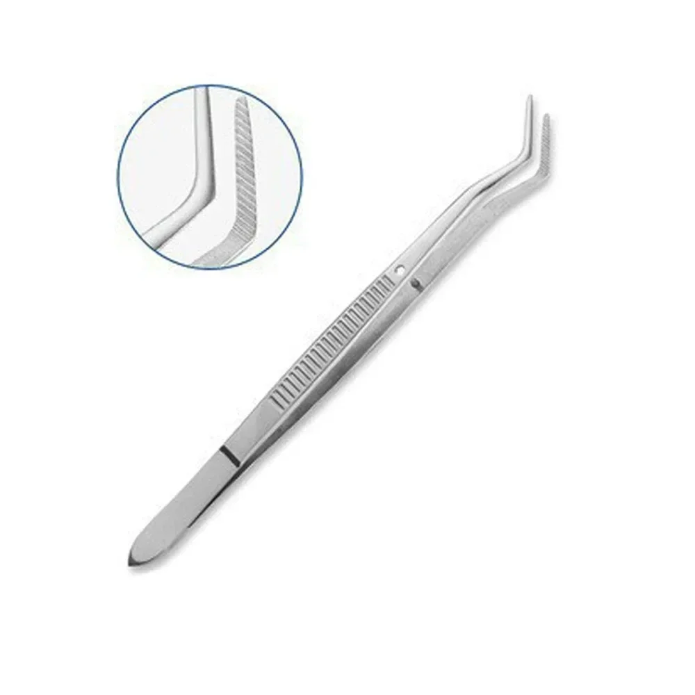 AG 1Set Stainless Steel Dental Mouth Mirror Steel Tweezers Elbow Probe Dentist Instrument Teeth Cleaning Whitening Dentistry