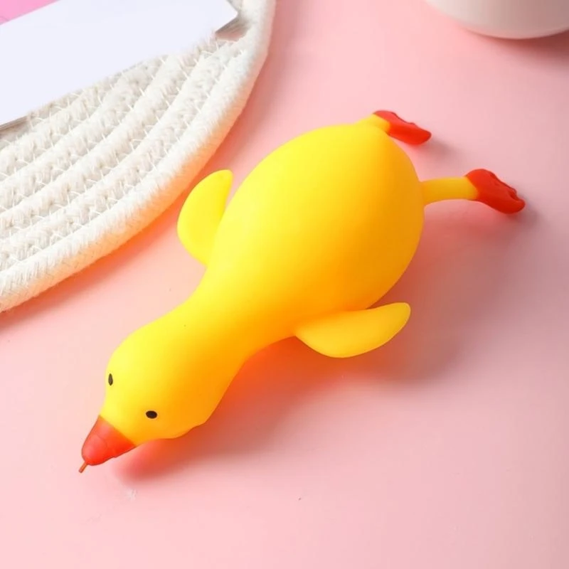 لعبة ضغط البطة الرائعة لتخفيف التوتر، لعبة حسية من السيليكون الناعم، هدية مناسبة للسفر للأطفال والكبار 15UB #2