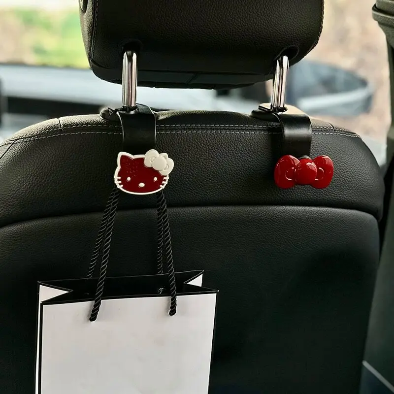 

2PCS Quality Car Headrest Hook Plastic interior metal Rear Seat Hanging Dual Hook Large Load-Bearing Hook Hanger Universal