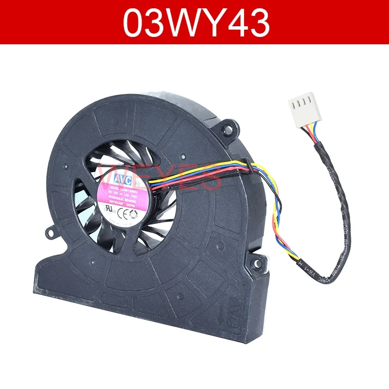 

Хорошо протестированный кулер BASB1120R2U 03WY43 3WY43 DC12V 1.0A 4-контактный охлаждающий вентилятор для Dell Inspiron One 2320 IN 3048 2330