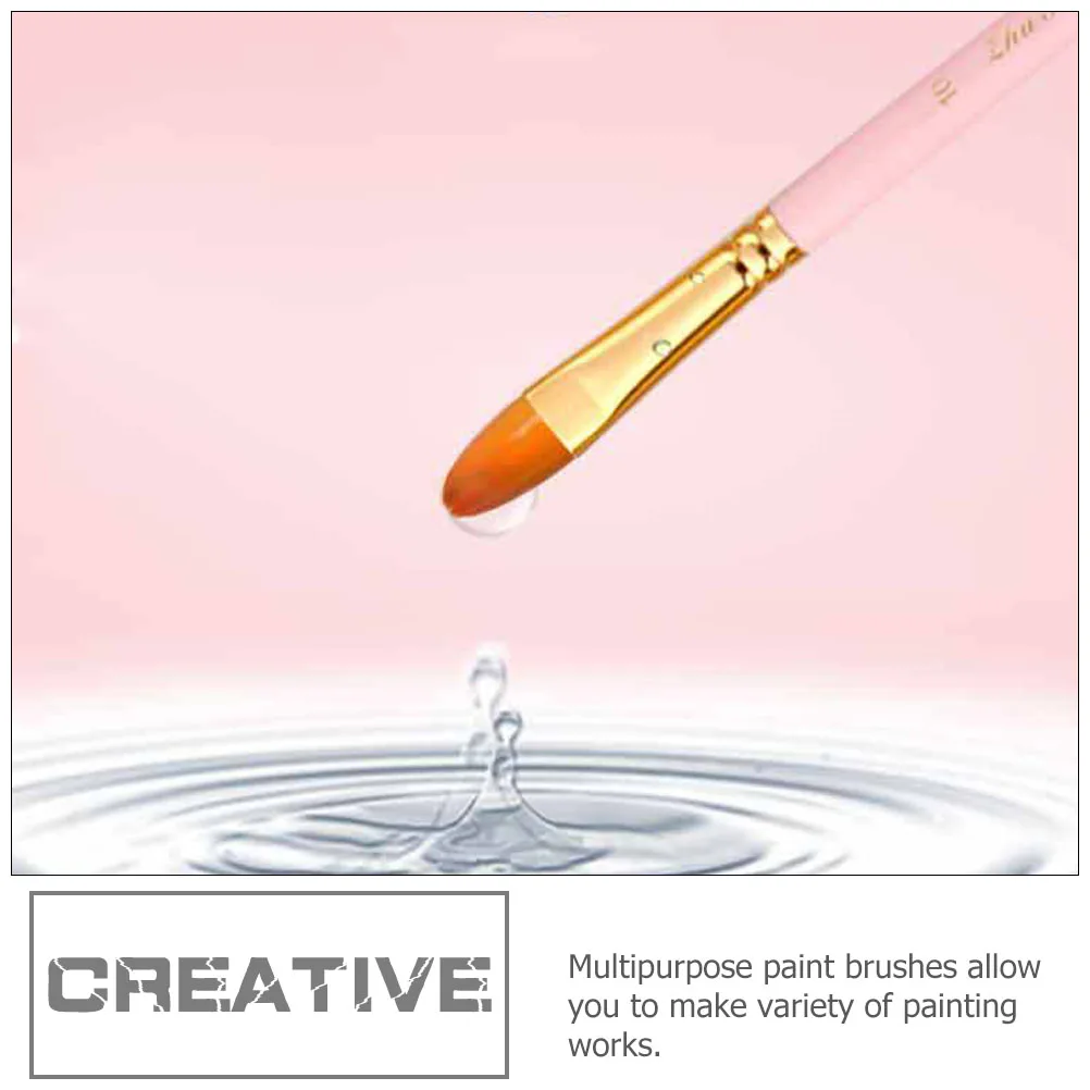 

10 Pcs Art Drawing Brush Watercolor Painting Pointed Nylon Hair Pen Paintbrush Practical