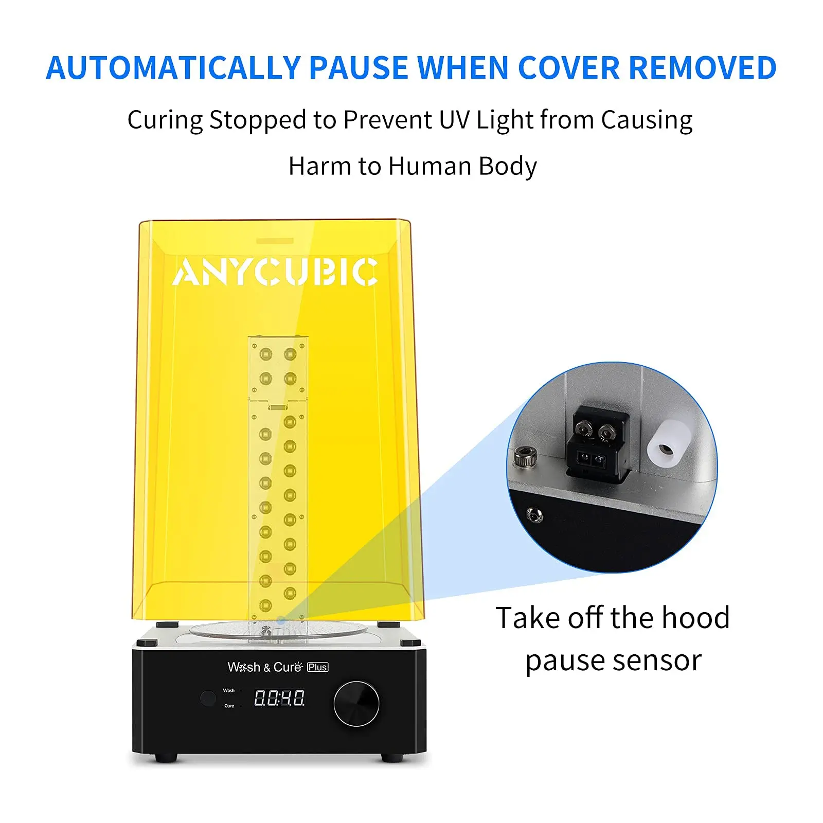 Hot-selling  Anycubic Wash & Cure 3.0 Plus  Cleaning Machine  3d Printer Model Processing
