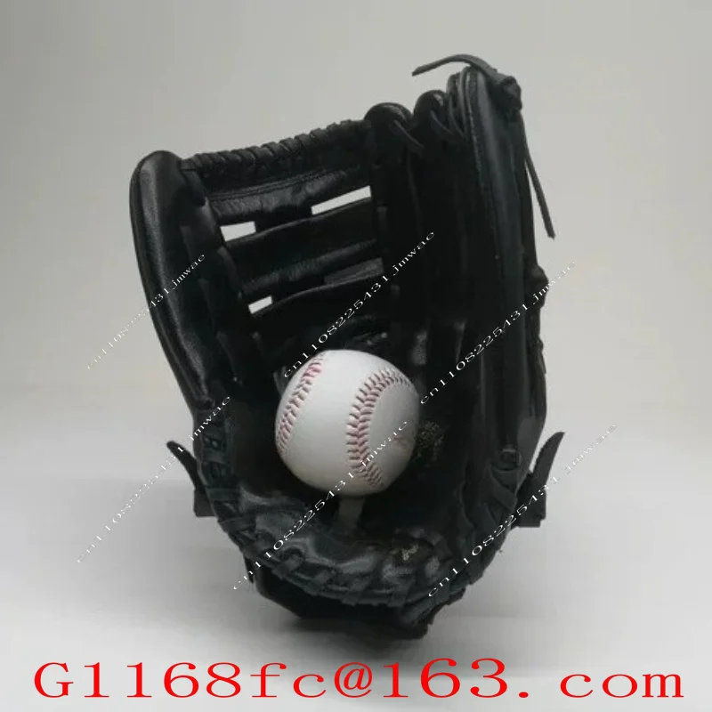 13 Inch Genuine Leather Baseball and Softball Gloves, Half Leather, Right Hand, Left Hand