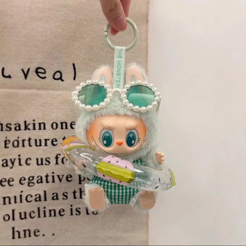 

【Only Clothes】labubu Swimsuit Vacation Set V1 V2 V317cm Summer Standing Clothes Blind Box Cute Clothes Set