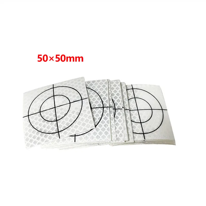 100pcs Reflector Sheet 100pcs Reflective Tape Target for TRIMBLE SOUTH surveying Total Station20 30 40 50 60 MM