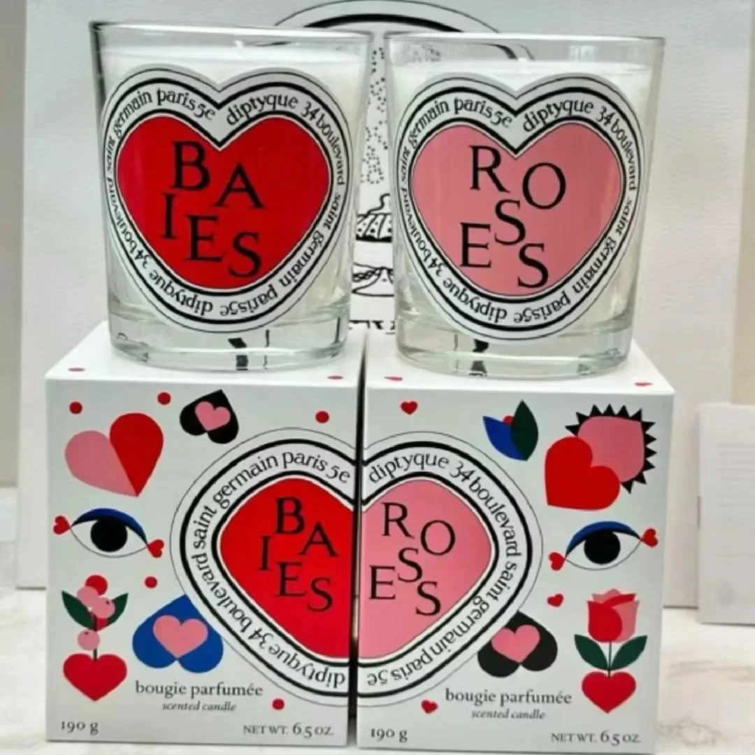 Romantic Limited Diptyques Candles Sakura Scented Fragrance Candle Light Gift High Quality Aromatherapy Perfume Aroma Home Decor