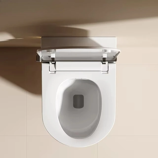 S005 Легкий умный современный стиль керамический туалет умные унитазы без оправы настенный унитаз белый бак для ванной комнаты