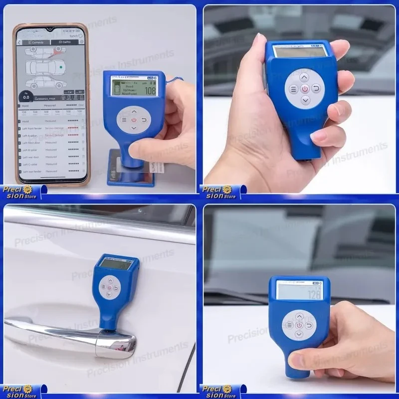 For Car Paint Thickness Gauge Automotive Coating Tester Digital Meter Body Repair Tool Auto Detailing Equipment Vehicle