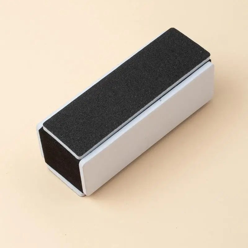 5Pcs/Set Acrylic Cleaning Brush DIY Set Black Nail File Manicure Kit Double Sided Polishing Washable Files Sponge Buffer Block