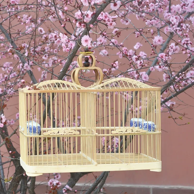 Wooden Large Bird Cages Canary Carrier Park Breeding Luxury Bird Cages Outdoors Voladera Para Pajaros Jaulas Pet Products WZ50BC