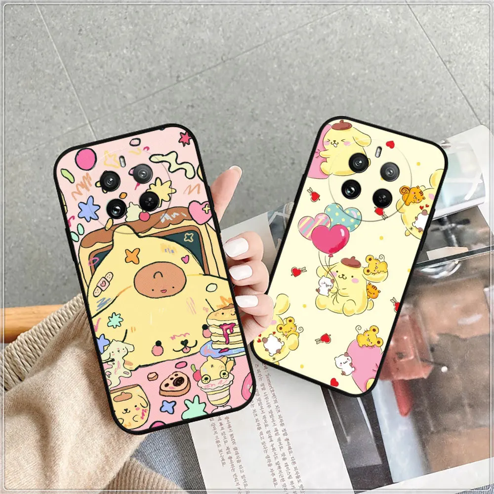 Cartoon PomPom Purin Phone Case For OPPO Realme 12 11 10 9 9I 8 8I 7 7I 6 6I 5 5I 5S 3 Pro Plus Soft Silicone Shockproof Cover