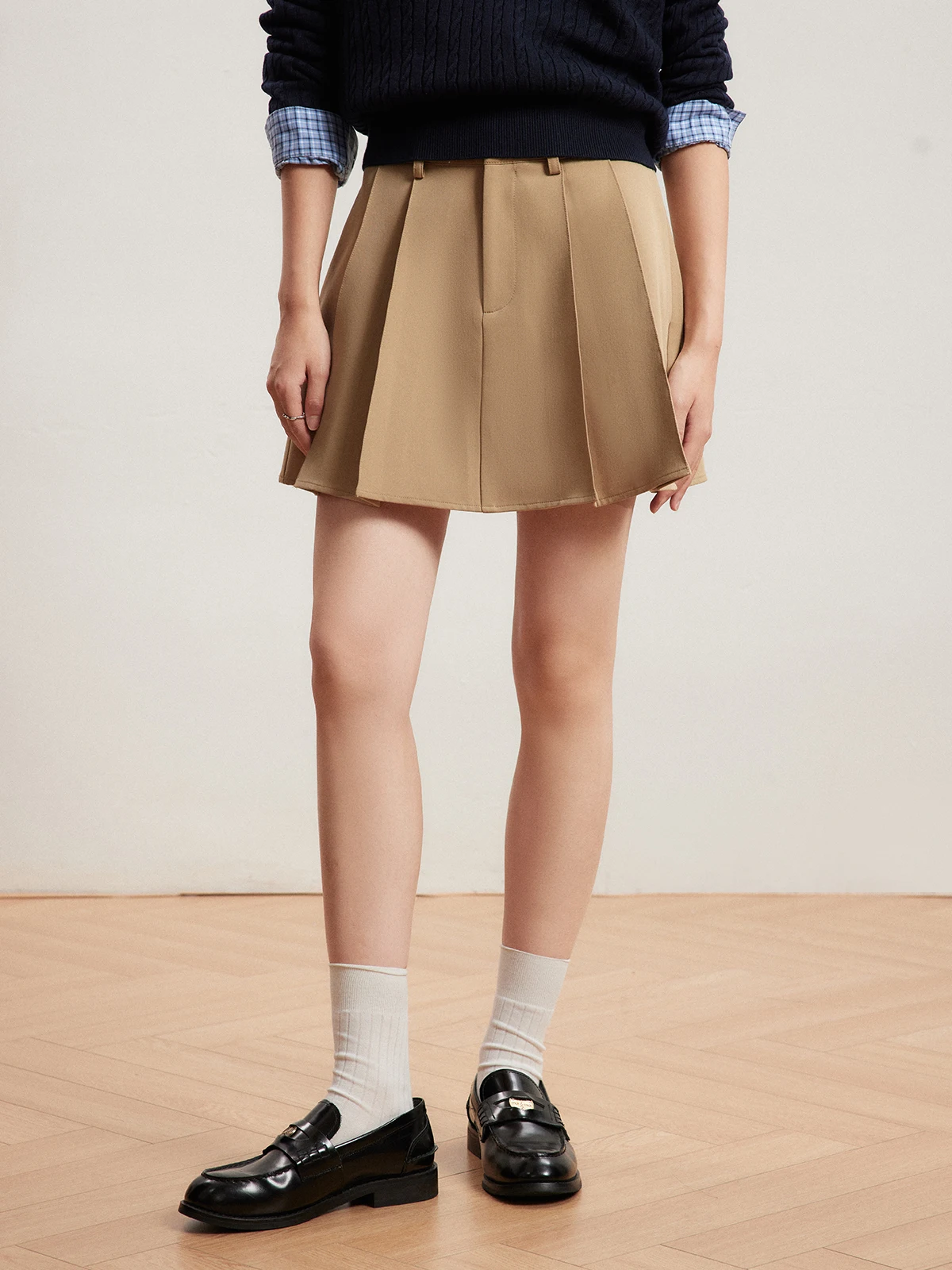 

Летняя новинка INRM: юбка А-силуэта с высокой талией и двойными складками, универсальная, милая, женственная, из смеси полиэстера, хлопка и спандекса.