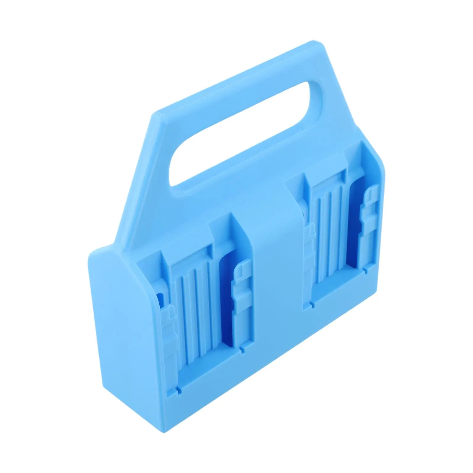 2026 New Versatile Turquoise Battery Caddy Holder For 14V 18V Power Packs Sturdy ABS Organizer For Professionals And Hobbyists