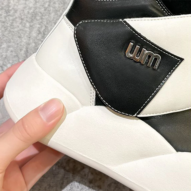 Women's Winter Boots Original Brand Luxury Genuine Leather Plush Snow Boots Lightweight Waterproof Non-slip Shoes for Woman