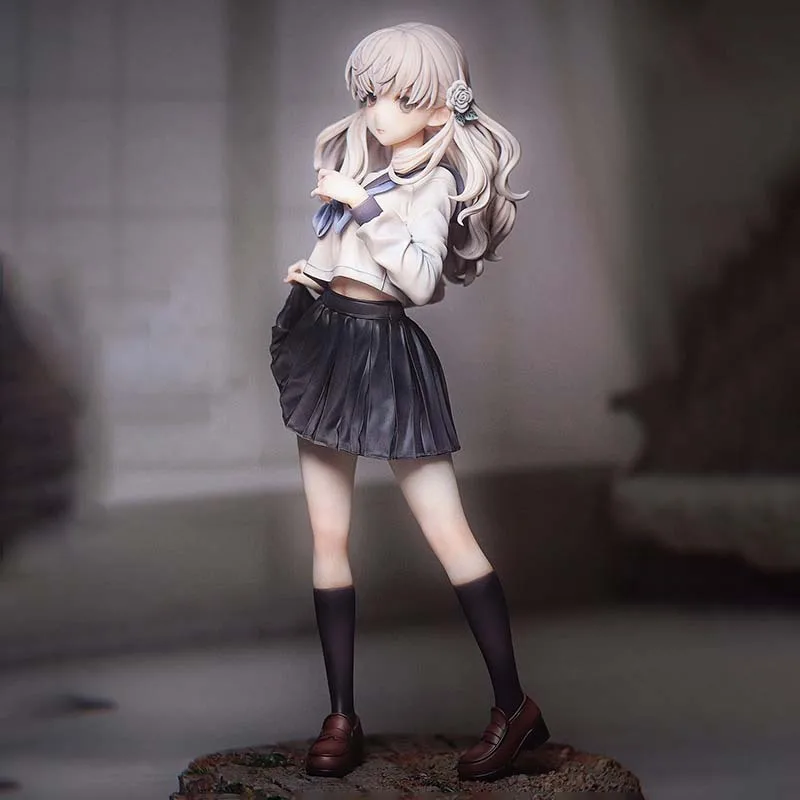 13 Sentinels Aegis Rim Setsuri Fuyuzaka Jk Uniform Anime Figuur Bishoujo Standbeeld Collectible Boxed Model Ornament Volwassen Speelgoed Gift