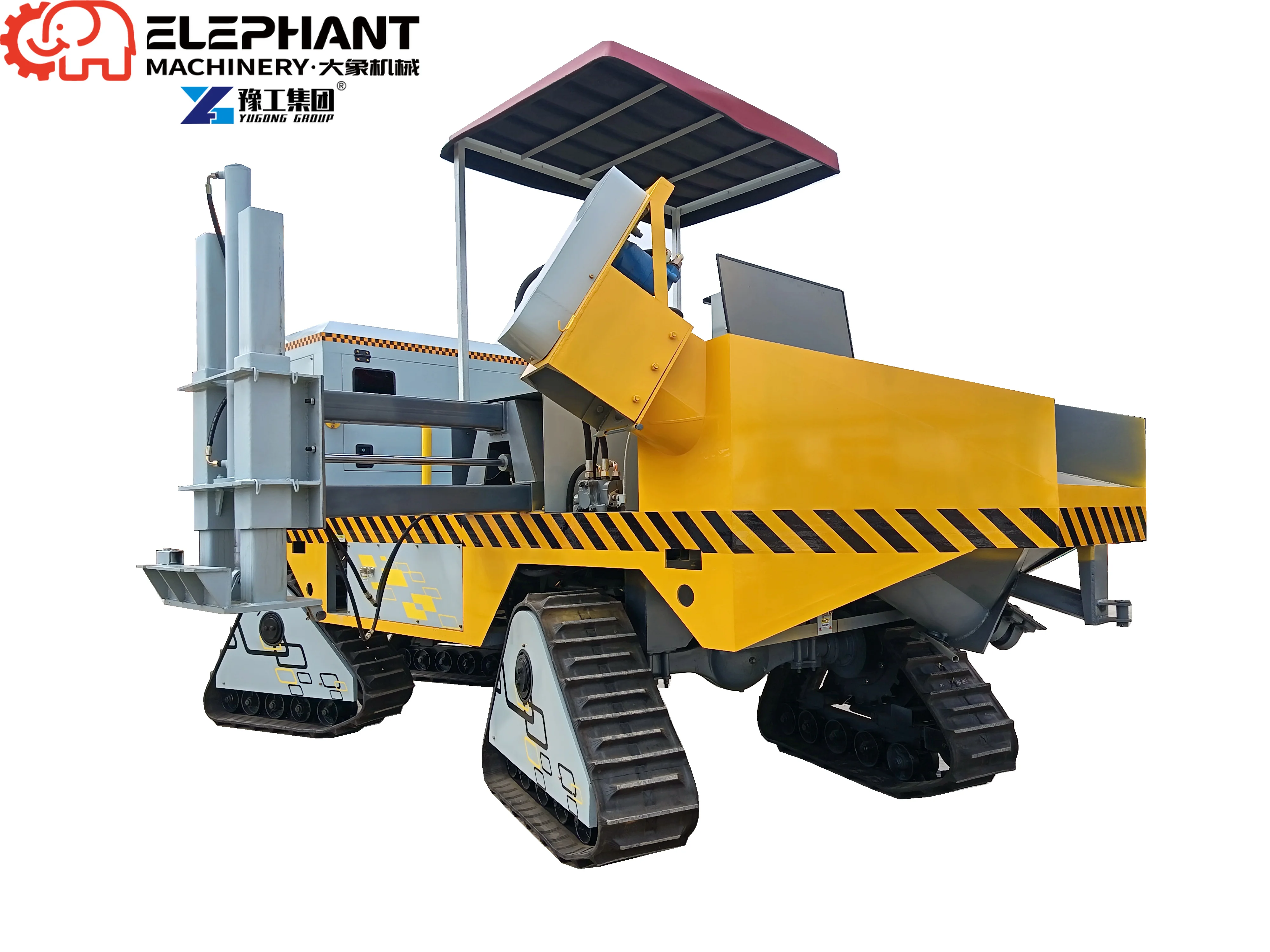 Airport Runway Curb Slipform Machine Integrated Vibration System High Speed Paving Concrete Curb Extruder