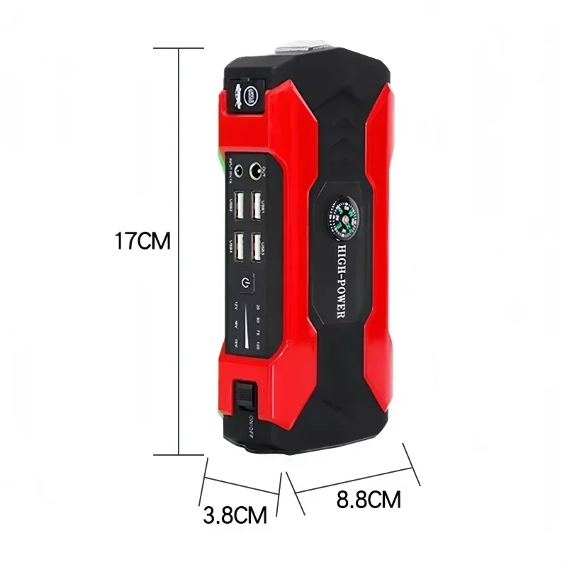 12V98000mAh Car Jump Starter Starting Device Battery Power Bank Jumpstarter Auto Buster Emergency Booster Car Charger Jump Start