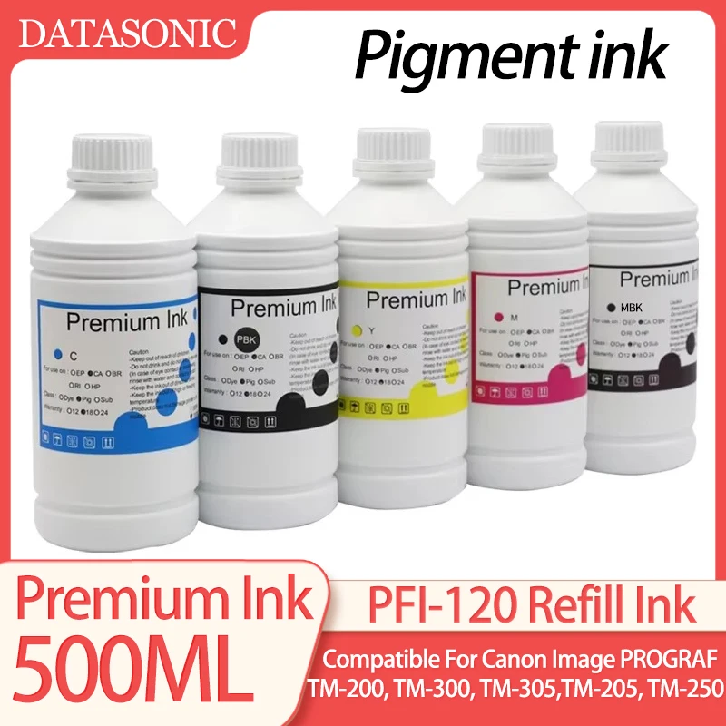 500ML Pigment Waterproof Refill ink for Canon imagePROGRAF TM-5200 TM-5300 TM-5305 Priner Filling Ink pfi 8120 Refillable ink