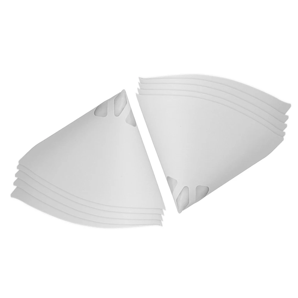 10Pcs Disposable Paper Filter Paint Spray Mesh Purifying Straining Funnel White Thicken Filter Conical Nylon Funnels Paper Tool