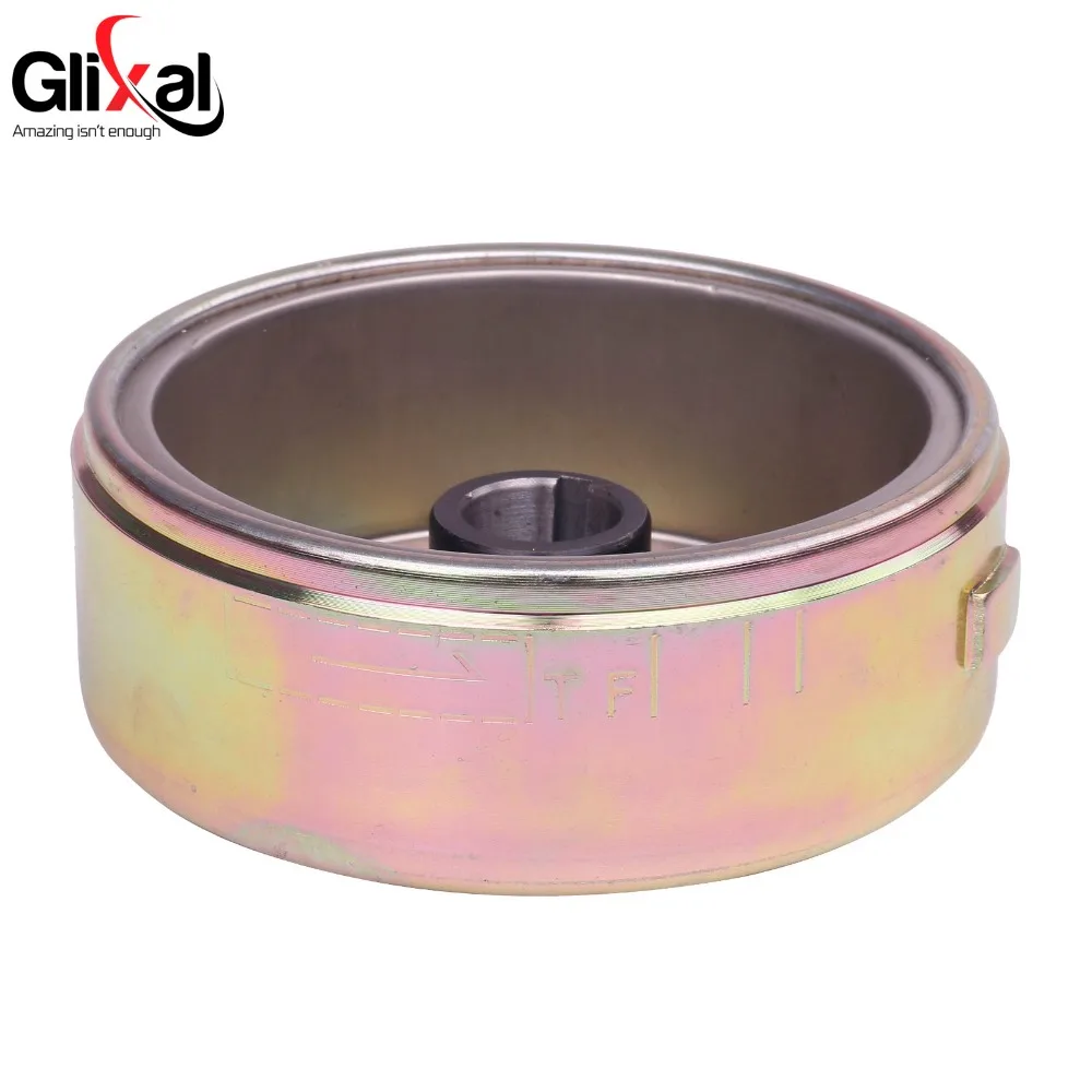 Glixal GY6 125cc 150cc Flywheel Rotor for 8-Coil Magneto Stator for 152QMI 157QMJ Scooter Moped ATV Quad Go-Kart