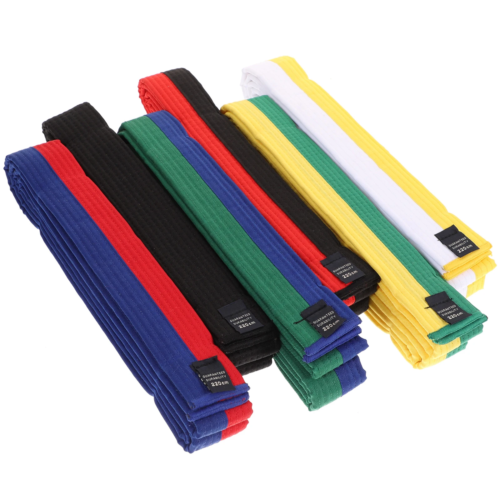 

6 Pcs Taekwondo Belt Colorful Karate Belts All Colors Men Bundle Men's Waist Band Wristband