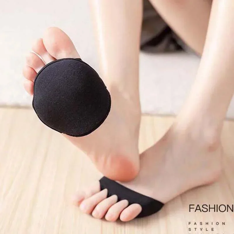 

Forefoot Pads Sponge Five Toe Anti-slip Insoles for Half Insole Sandals Heel Pain Relief Women Absorbs Sweat Shoe Pad Comfort