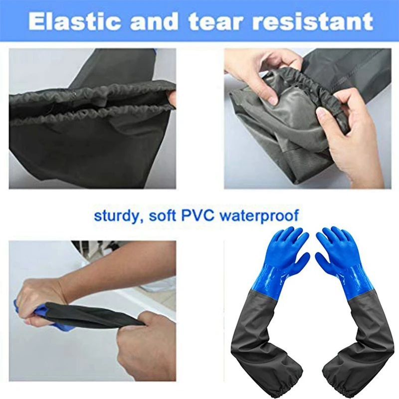 Long Rubber Gloves Heavy Duty Gloves Long Waterproof Gloves And Heavy Duty Waterproof Gloves For Harmful And Acid Work