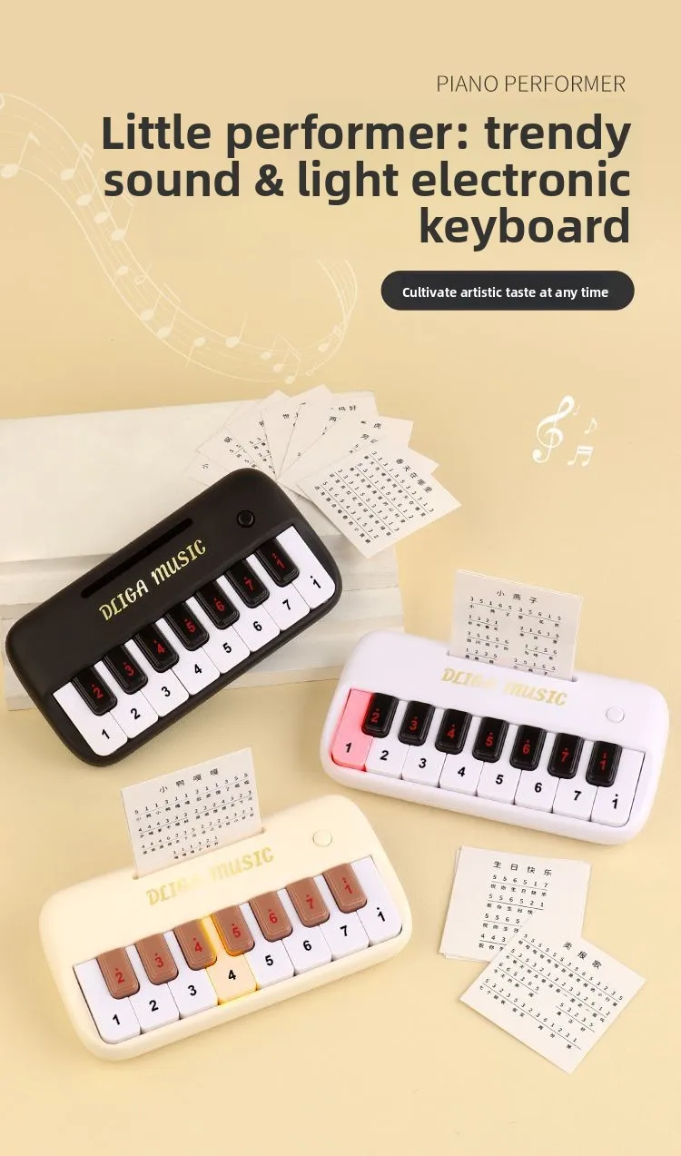 Tragbare 15-tasten Digitale Tastatur Kinder Mini Elektronisches Klavier Kinder Musikinstrument Lernspielzeug für Kinder Geschenk – Detail 1