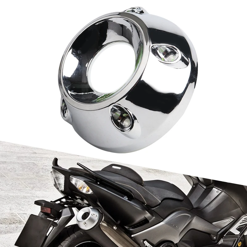 For TMAX 530 TMAX530 T-MAX530 Tmax 530 DX 2013-2017 Motorcycle Muffler Cover Chrome Plated  Exhaust Pipe Protector Rear Guard