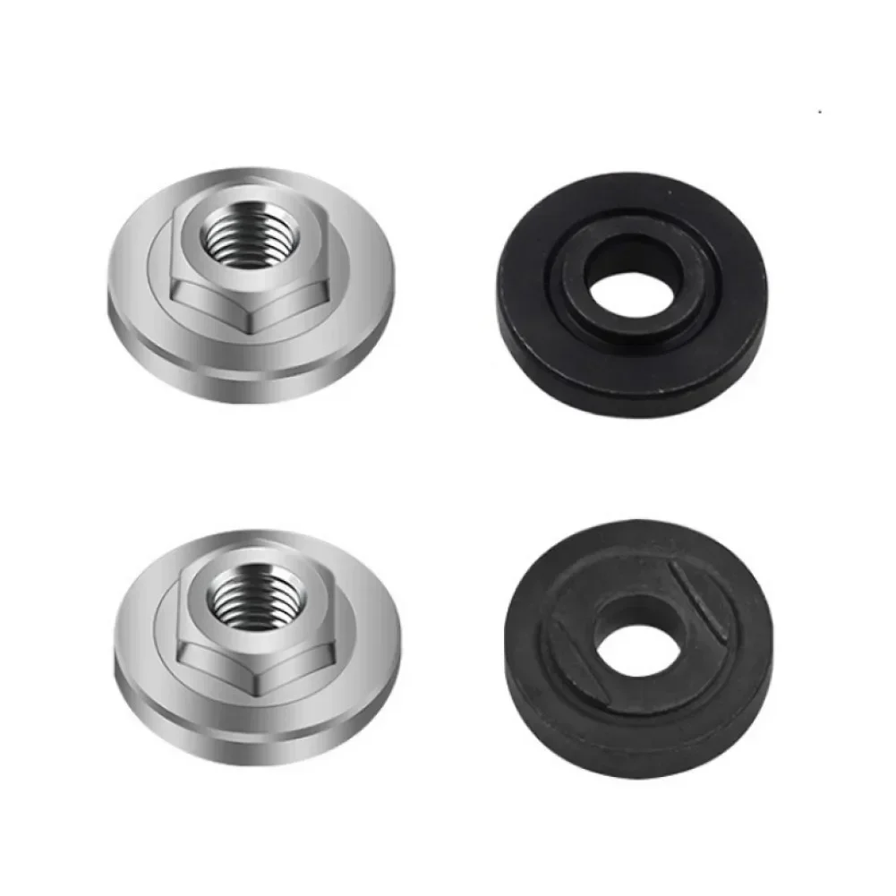 4pcs Pressure Plate Hexagon Nut Modified Splint Tool For Type 100 Angle Grinder Anti-wear Metal Angle Grinder Pressure Plate