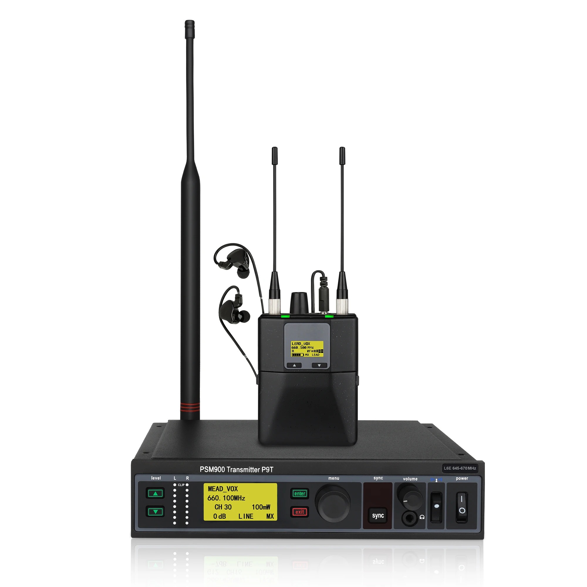 PSM900 Stereo Wireless In-Ear Monitor System P9R IEM Stage Personal Monitor Professional Wireless Stage Return