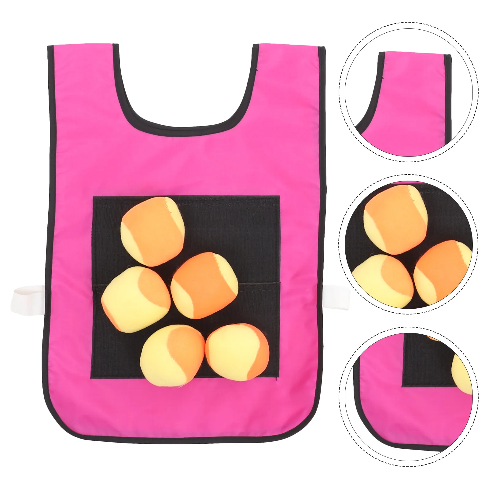 

1Set Sticky Ball Vest Game for Vests 10 Sponge Balls Toddler Outdoor Play Durable Group Game Sticky Ball Suit