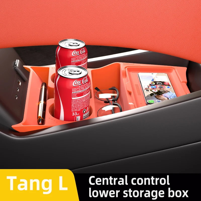 2025 BYD 시리온 8 시리온8 실리콘 센터 콘솔 하단 수납함 탕 L 중앙 제어 오거나이저 매트 자동차 내부