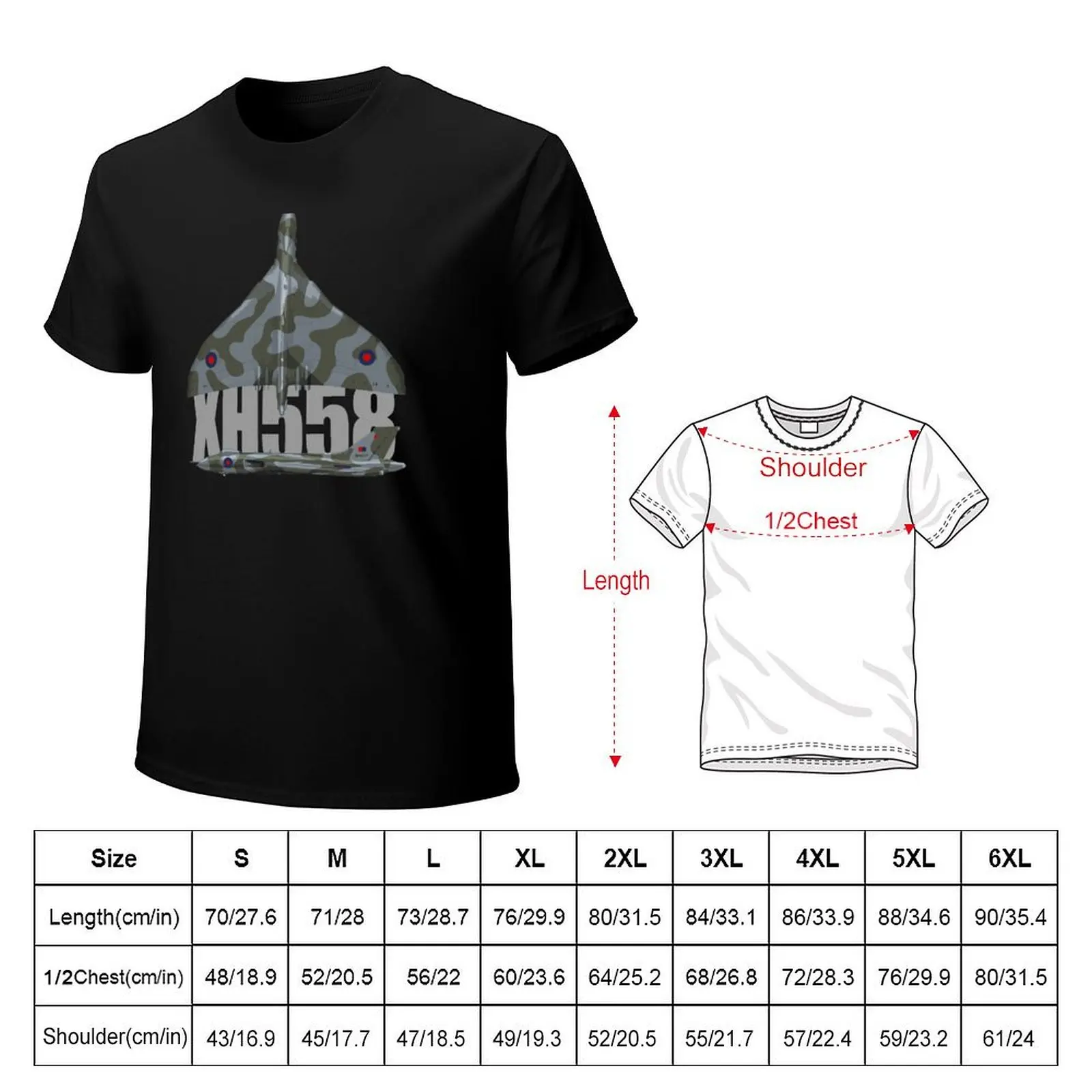 Avro Vulcan XH558 T-Shirt cotton tshirt 100% T-Shirt