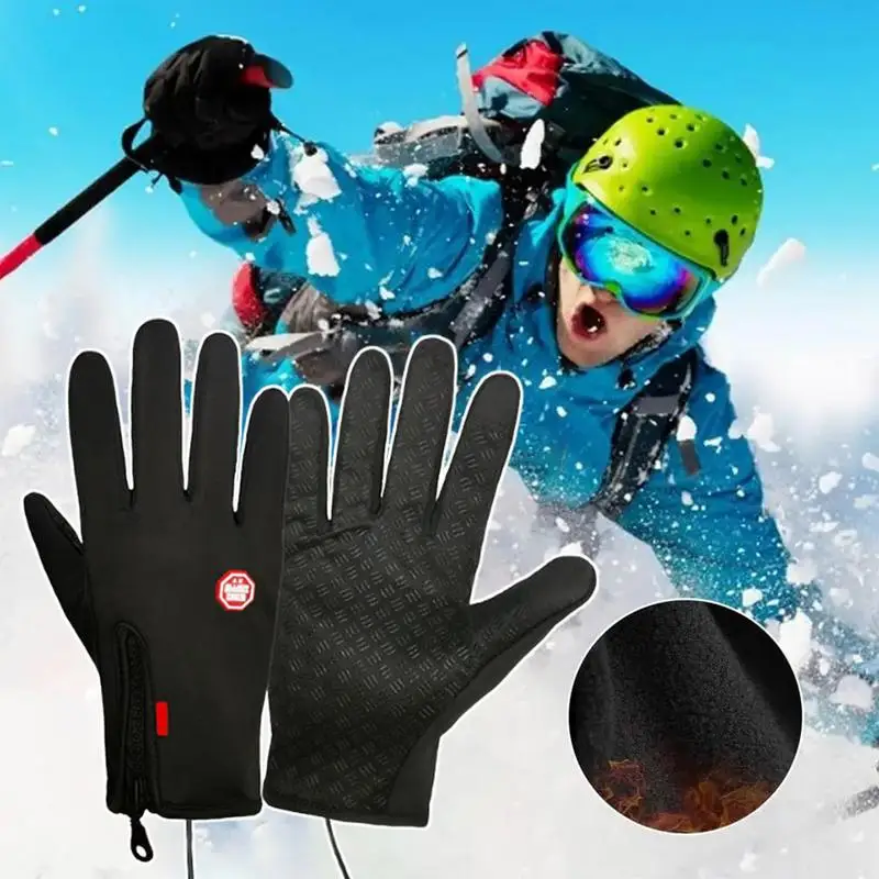 winterhandschoenen heren dames zwart werk antislip touchscreen handschoenen rijhandschoenen heren sneeuwvissen waterdichte handwarmers handschoenen