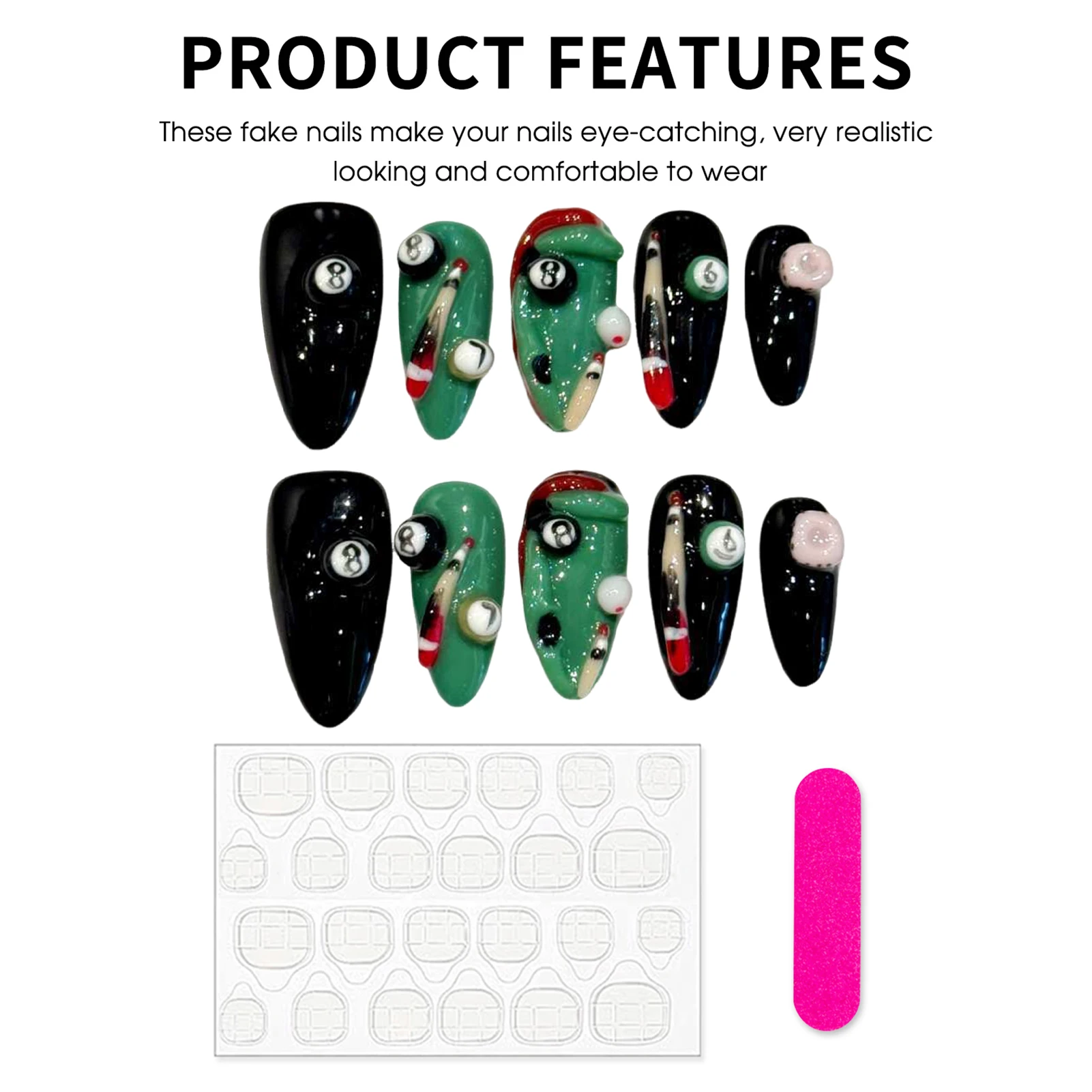 10 faux ongles personnalisés s - Table Tennis Form avis et prix