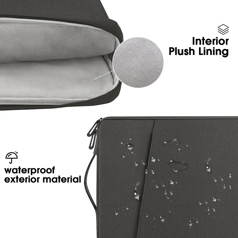 핸드백 노트북 가방, 경량 다층 방수 케이스, 휴대용 원 숄더 충격 방지 가방, 컴퓨터, iPad 노트북