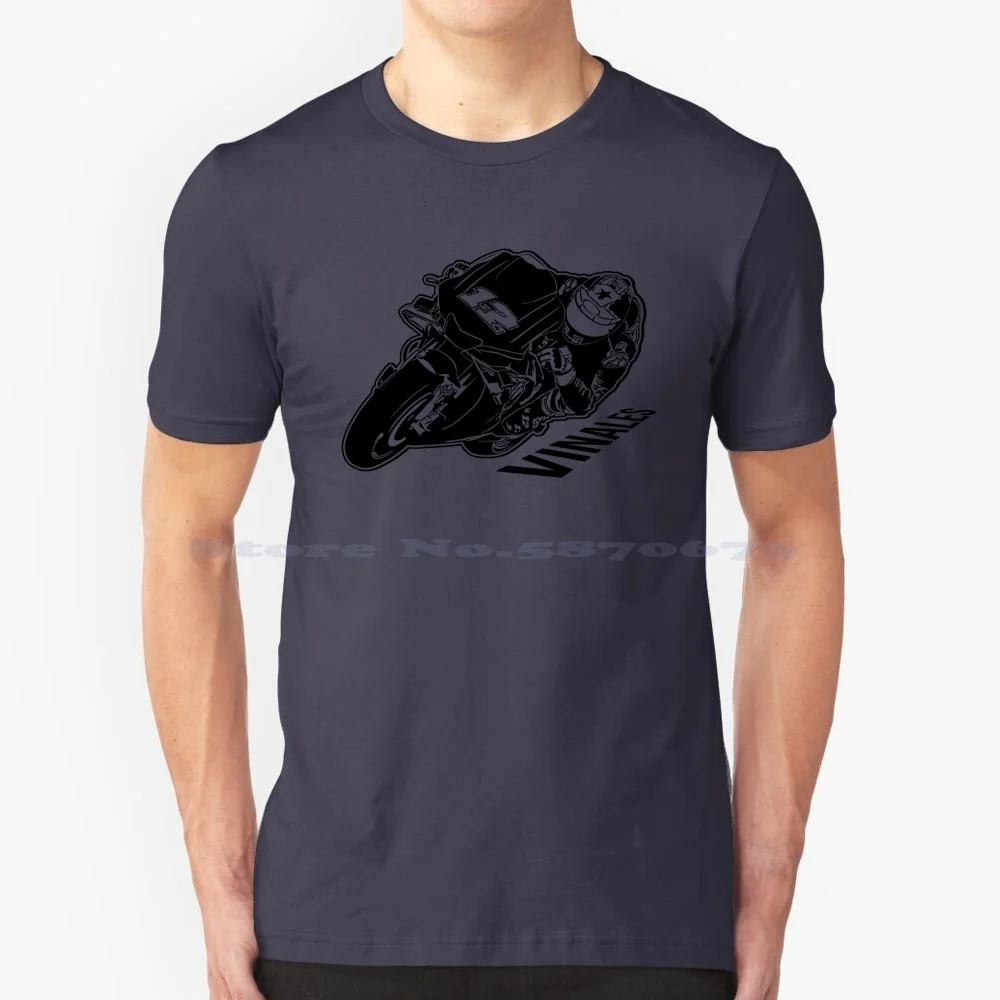 Maverick Vinales 6 T Shirt 100% Cotton Tee Maverick Vinales Ruiz Cev Buckler National Championship Racing Racer