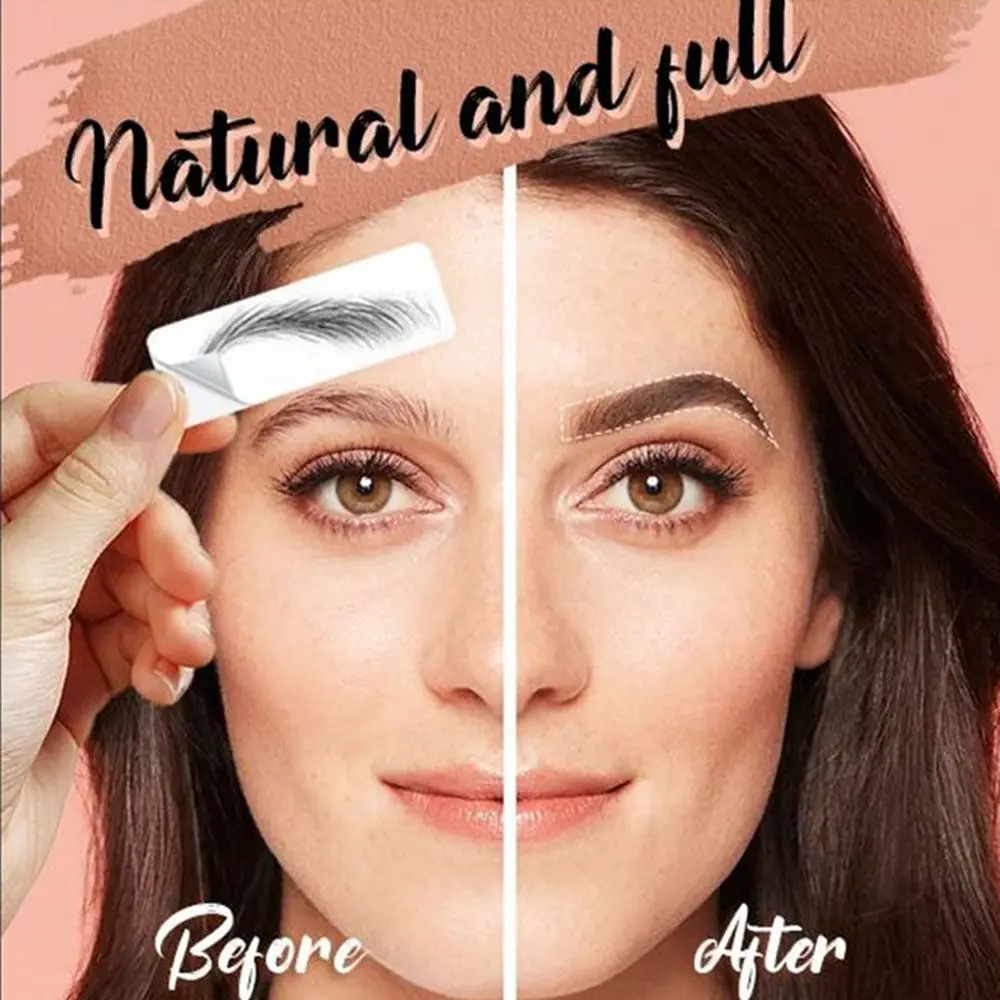 Makeup Waterproof Water-based 4D Hair-like Eyebrow Eyebrow  Sticker Authentic False Eyebrows