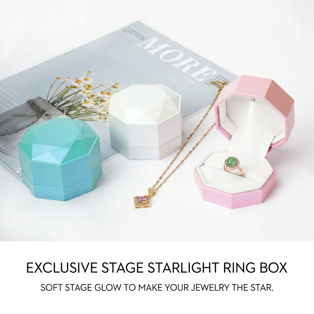 

Jewelry Packaging Box Fashion Laser Jewelry Box Jewelry Display Box Laser For Engagement Proposal