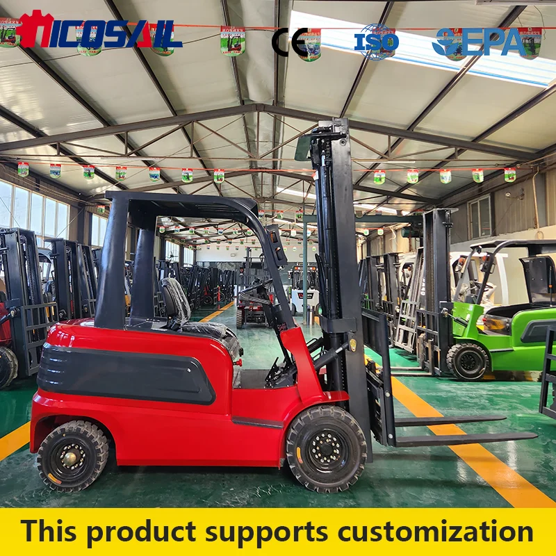 

KPCD Electric Forklift 10KW Motor Full Load 12km/h Speed for Factory Port Cargo Transport 3 Ton Forklift