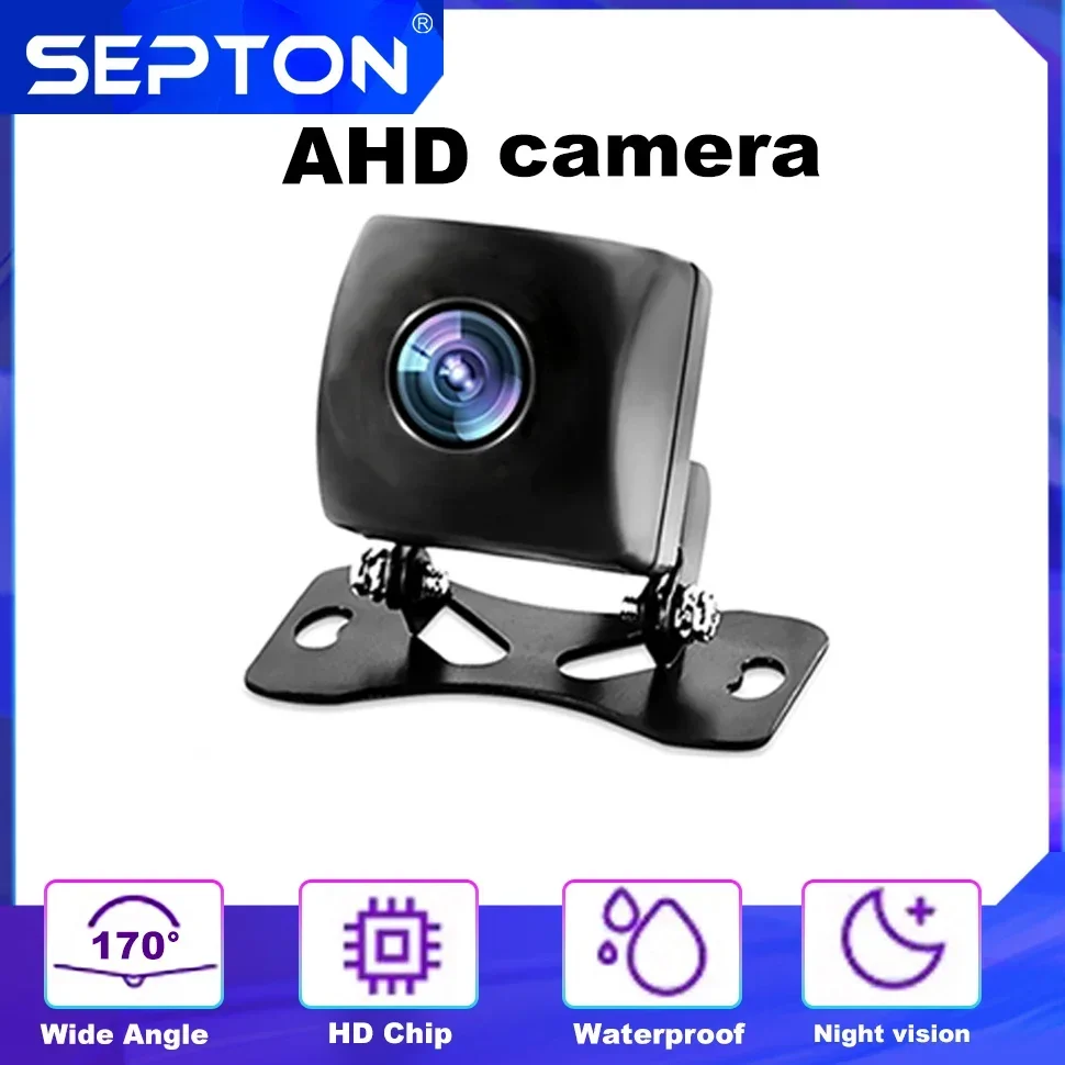 SEPTON Waterproof Car Rear View Camera AHD Backup Camera 170° Full HD Night Vision Vehicle Backup Reversing Front Camera