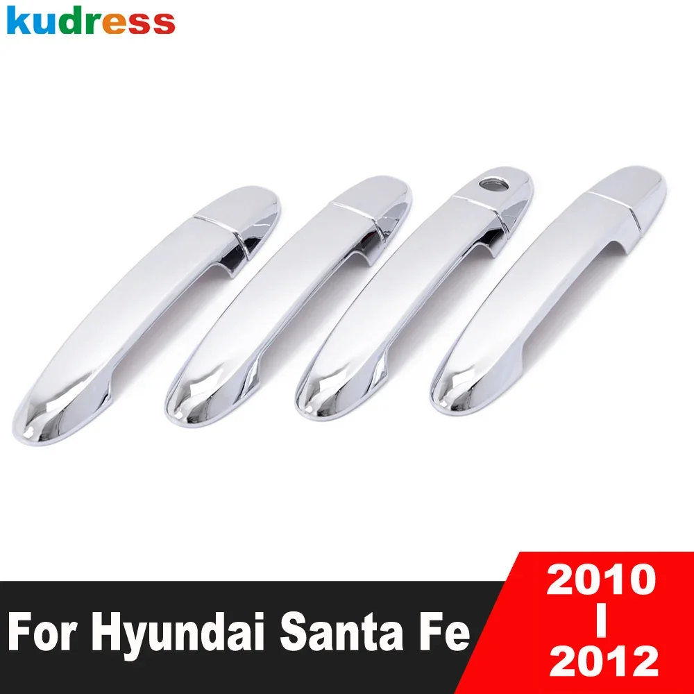 

Door Handle Cover Trim For Hyundai Santa Fe 2010 2011 2012 Chrome Car Side Door Handles Catch Cap Molding Overlay Accessories