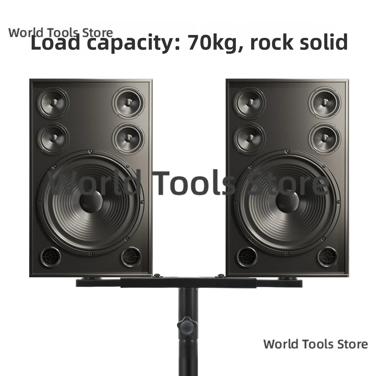35mm Dual PA Speaker Mount Bar Adapter Heavy Duty Audio Cluster Pole Bracket