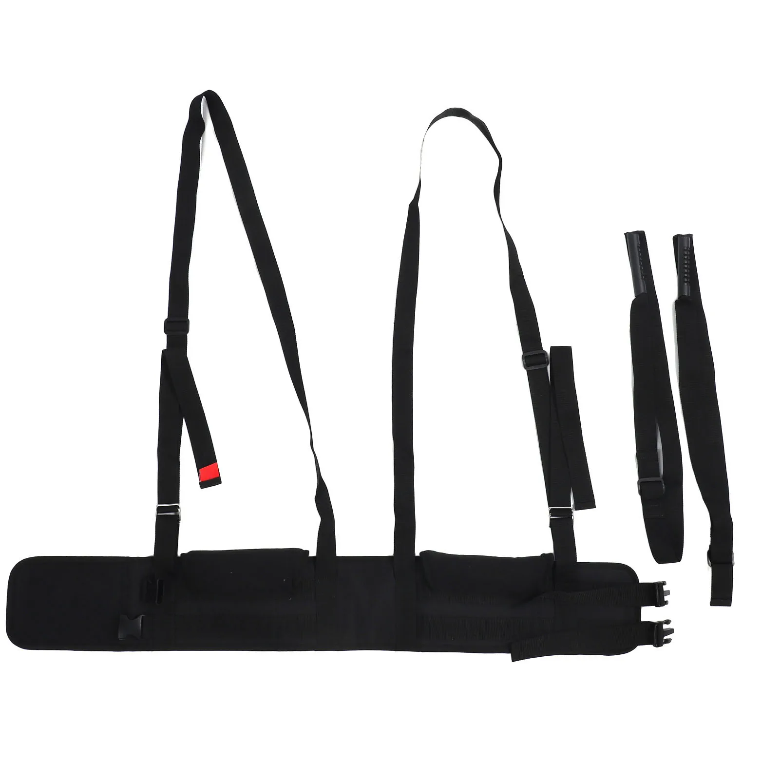 أحزمة ضغط العمود الفقري وسادات سميكة ، وتخفيف الانزعاج ، نقالة معلقة الظهر ، ومنع الانزلاق ، محمولة للقرص الفتق