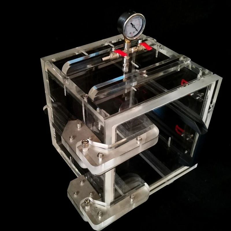 Acrylic transparent vacuum box closed container pressure gas constant temperature constant voltage electrolysis instrument