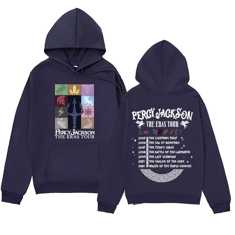 Homens e mulheres Percy Jackson The Eras Tour Graphic Hoodies, Acampamento Meio Sangue crônicas Hoodie, Harajuku moletom, streetwear, moda